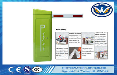 Security Traffic Barrier Gate Solar Powered DC24V IP54 For Toll Gate System