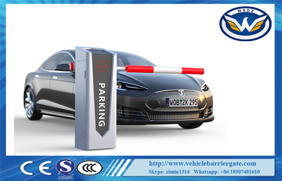 LED DC 24V Servo Motor Toll Barrier Gate 0.6S Kecepatan Tinggi Dengan Lengan Bulat 2.5m