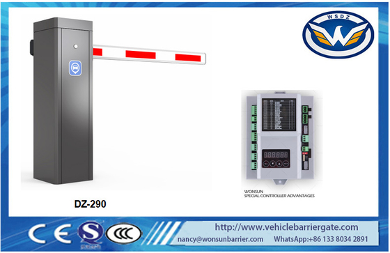 Intelligent Boom Barrier Gate 0.6s Speed ​​304 Stainless Steel Dengan Lengan 6 Meter