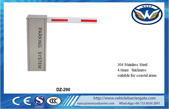 Auto Remote Control Vehicle Barrier Gate 10 Juta Kehidupan 304 Stainless Steel Tebal 4.0mm