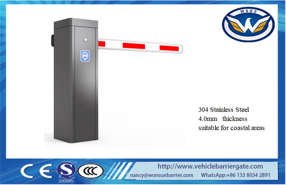 Servo Motor SS304 Road Barrier Gate Auto Remote Control Traffic Barrier Gate