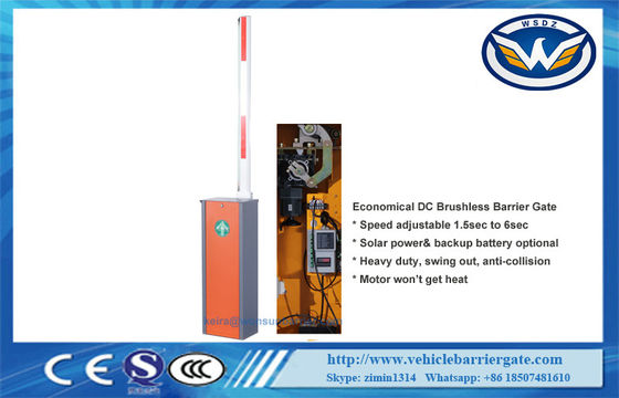 DC Brushless Motor 6sec 6m Parking Lot Barrier Gate Dengan Indikator LED