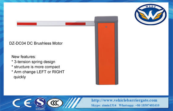 DC24V Car Park Safety Barriers 2 Spring Untuk Perubahan Arah Lengan 6m Mudah