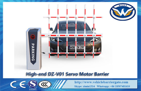 Tempat Parkir LED DC 24V Servo Motor Traffic Barrier Gate Dengan 3m Tiga Lengan Pagar