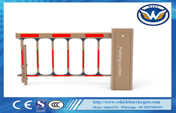 Cold Rolled Sheet Driveway Barrier Gates DC Brushless Motor Untuk Tempat Parkir